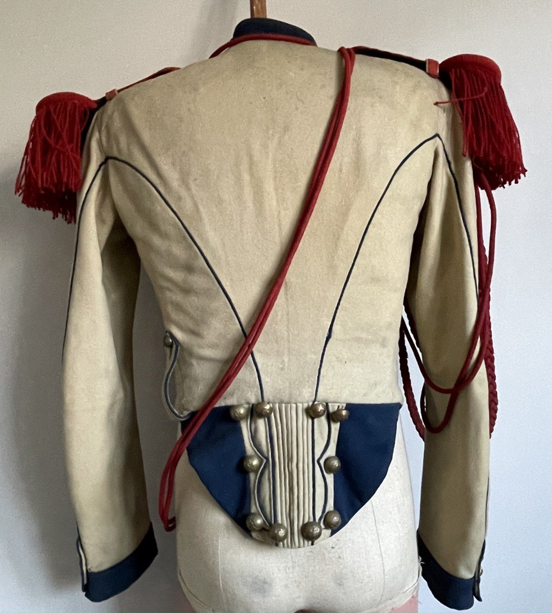 Rare Habit De Lancier De La Garde Impériale Second Empire Napoléon / Cavalerie Vareuse Kurtka-photo-4