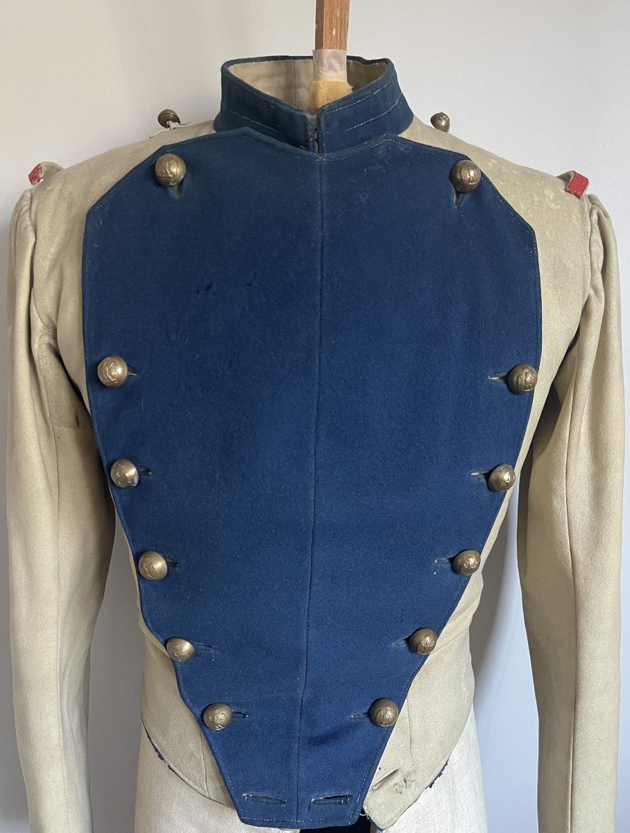 Rare Habit De Lancier De La Garde Impériale Second Empire Napoléon / Cavalerie Vareuse Kurtka-photo-2