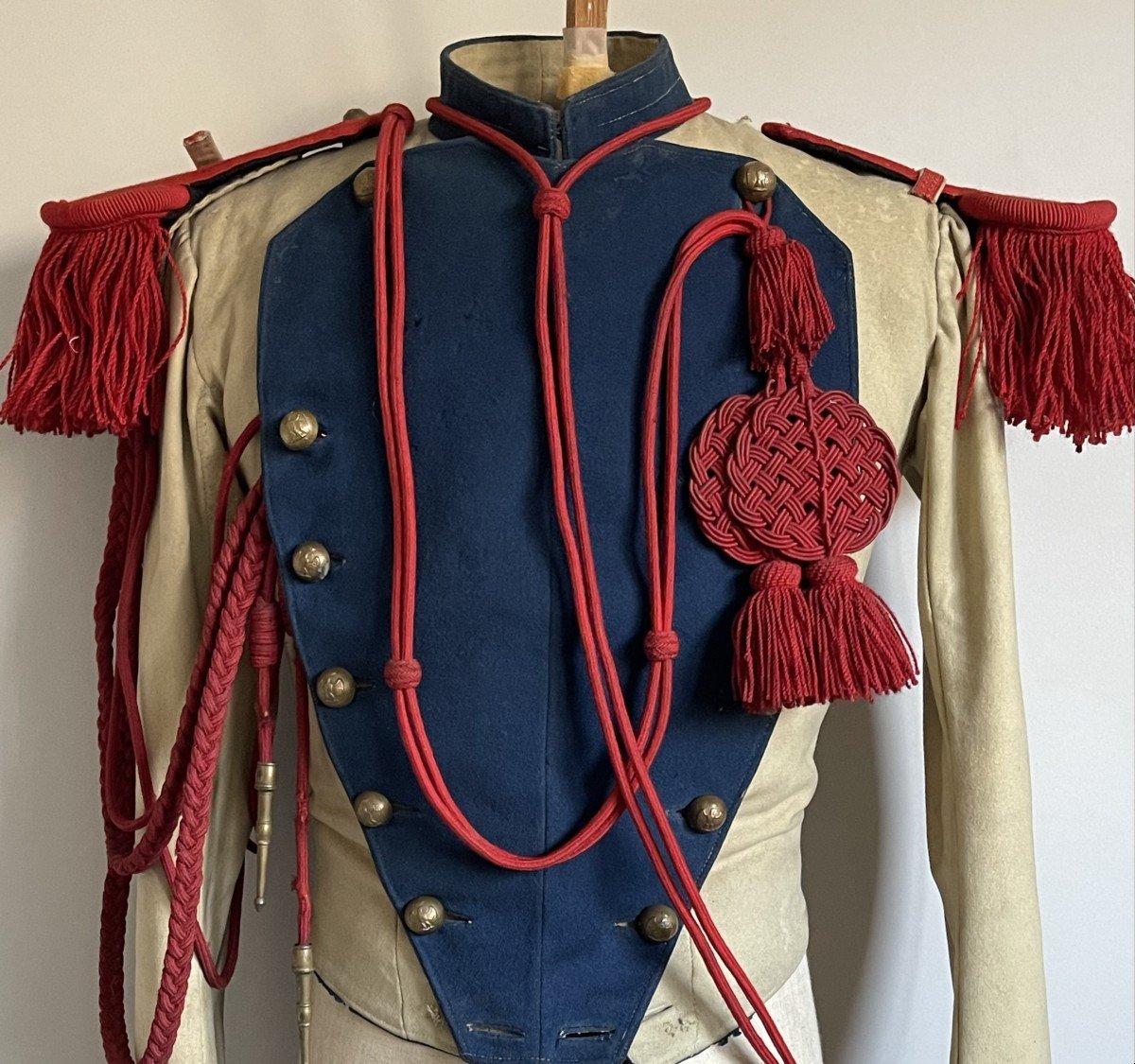 Rare Habit De Lancier De La Garde Impériale Second Empire Napoléon / Cavalerie Vareuse Kurtka