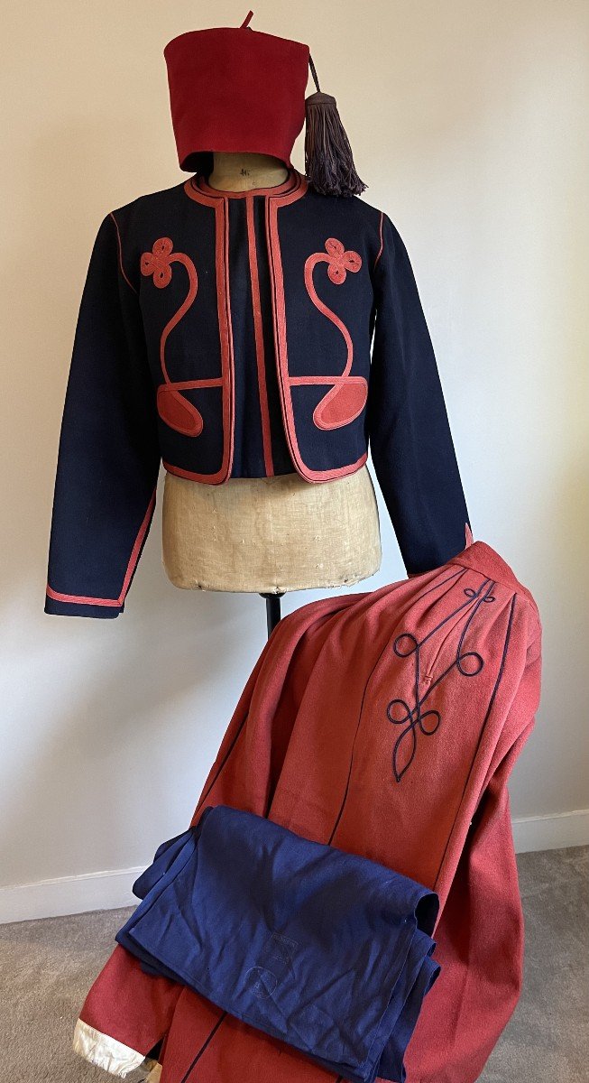 Zouave Troop Outfit Of The 1st Regiment, Dated 1898 / French Colonial Army / Algiers