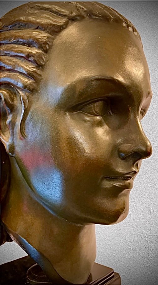 Bouraine Bronze Bust-photo-2