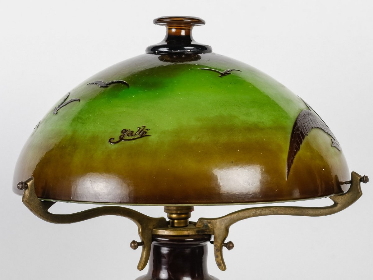 Emile Galle Lampe Art Nouveau -photo-4