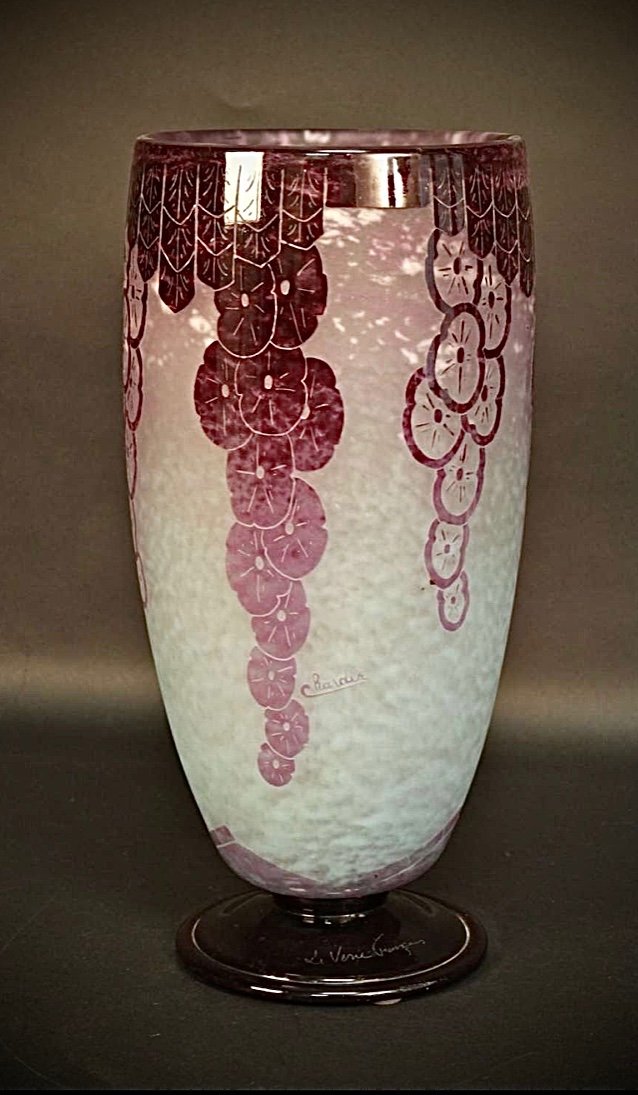 French Glass Vase-photo-2