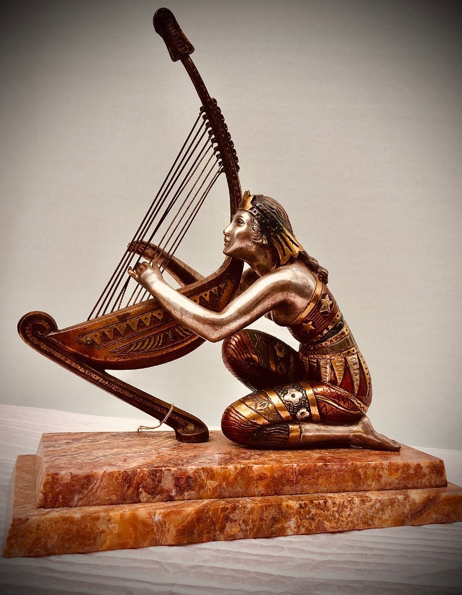 Orientalist Bronze By Raphaël Peyre Art Deco