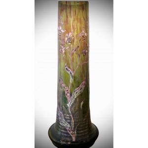 Cristallerie D Emile Galle Vase Art Nouveau 