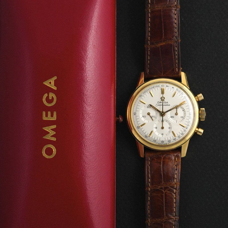 Omega Seamaster Chronograph Cal.321 18kt Yellow Gold Ref.105.004 -1963--photo-3