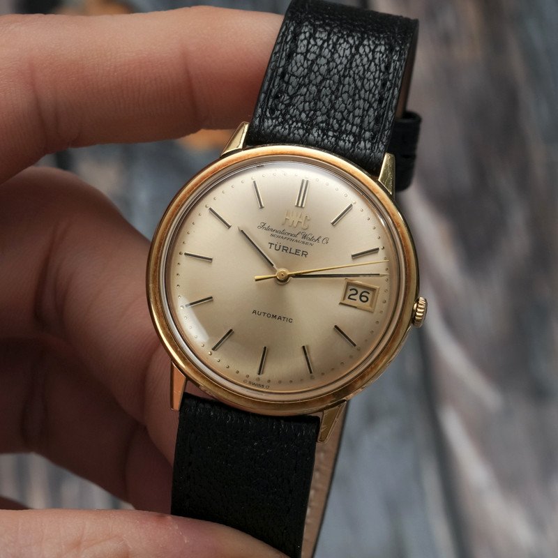 Iwc Calatrava Automatic Yellow Gold 18kts For Turler -1972--photo-3