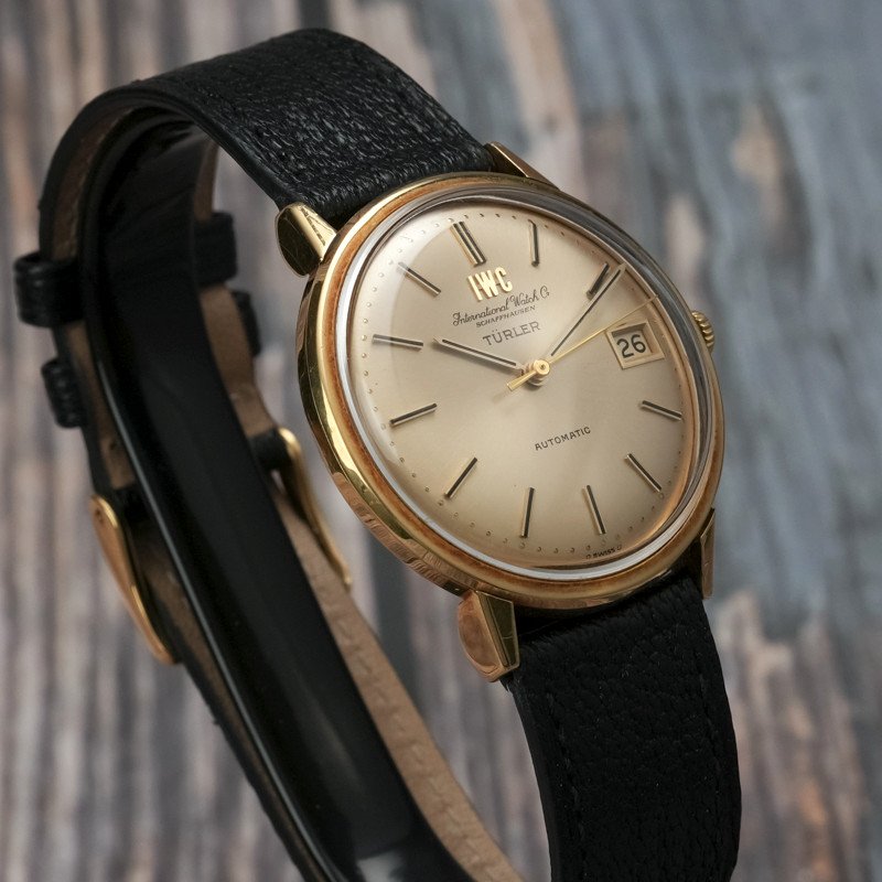 Iwc Calatrava Automatic Yellow Gold 18kts For Turler -1972--photo-1