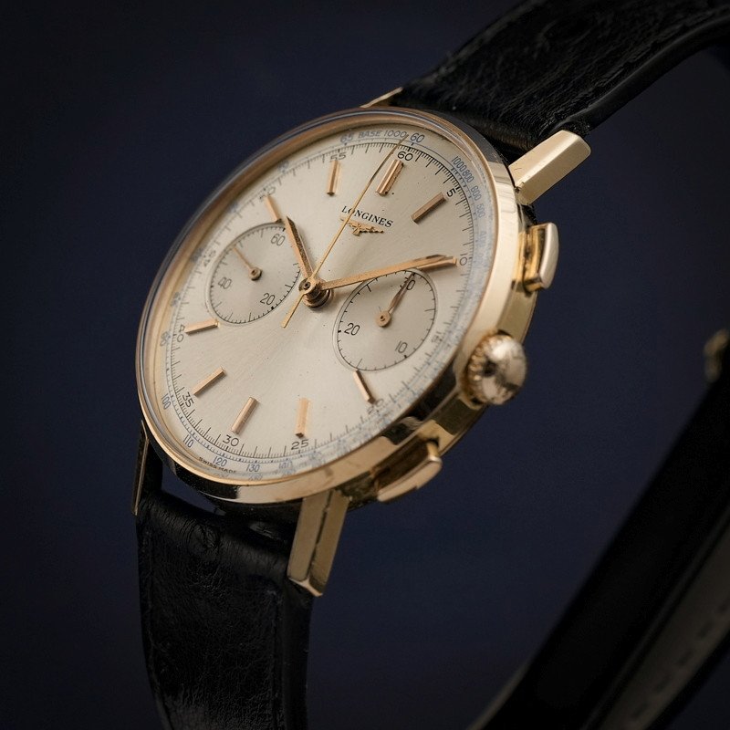 Proantic: Longines, Flyback Chronograph Cal.30ch Rose Gold 18kts 36 Mm