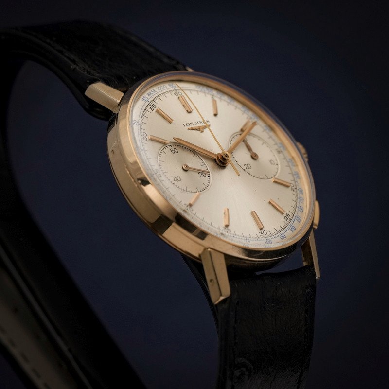 Proantic: Longines, Flyback Chronograph Cal.30ch Rose Gold 18kts 36 Mm