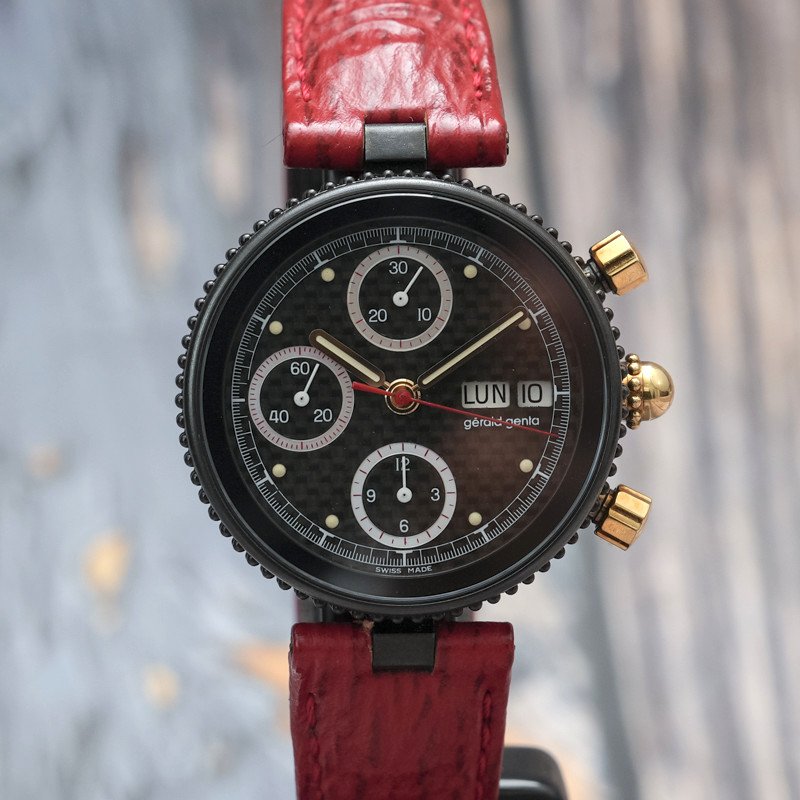 Gerald Genta Gefica Safari Pvd Full Set Chronograph -2018--photo-2