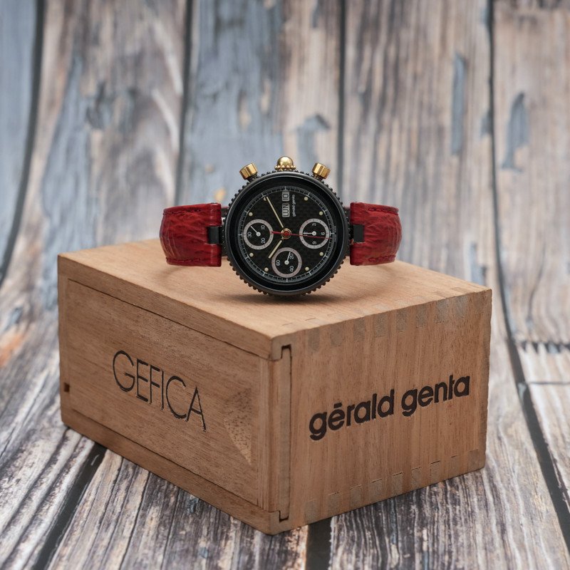 Gerald Genta Gefica Safari Pvd Full Set Chronograph -2018--photo-3