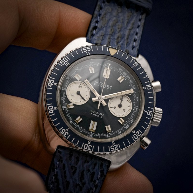 Chronographe Le Phare  Bi-compax Sea Diver -1975- -photo-2