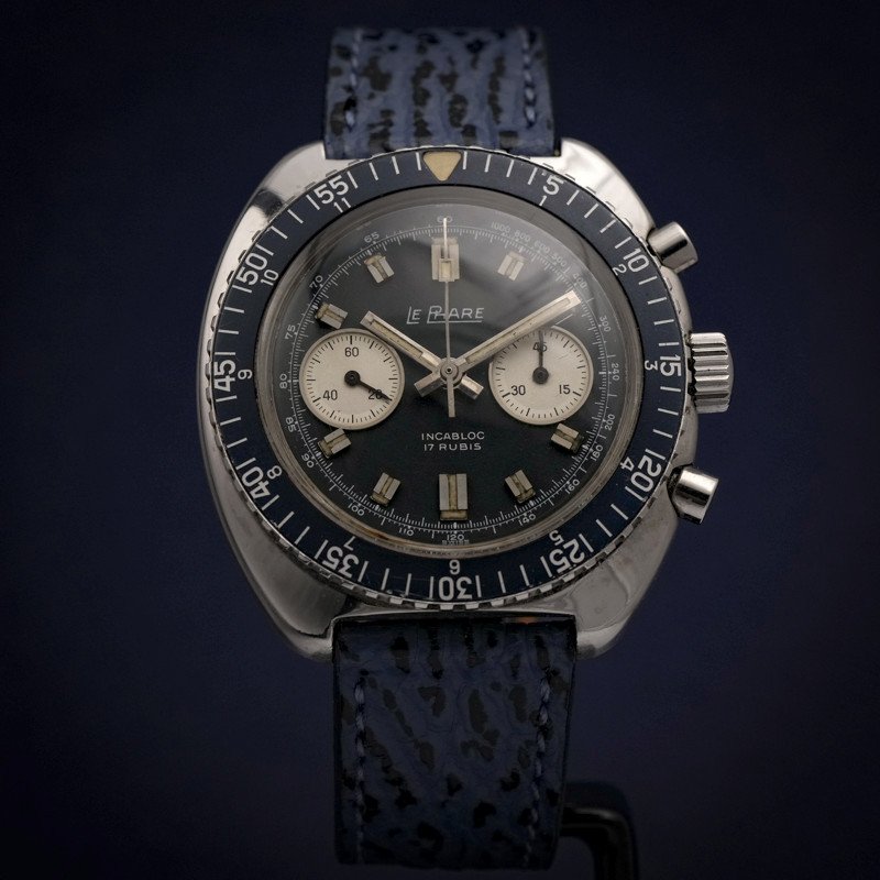 Chronographe Le Phare  Bi-compax Sea Diver -1975- -photo-3