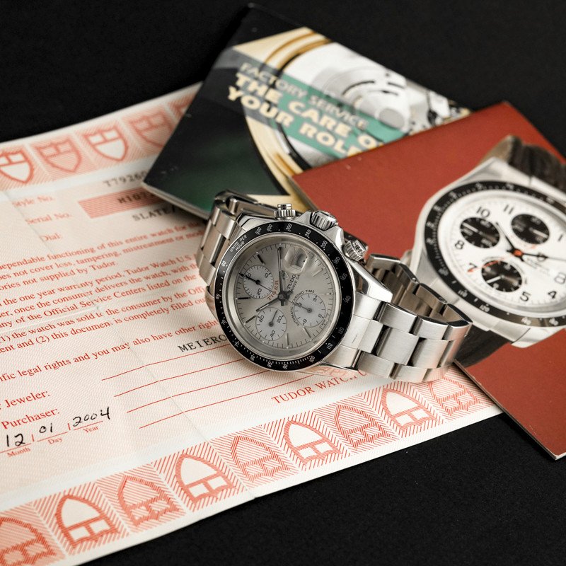  Chronographe Tudor Tiger Prince Date Réf.79260 Boite & Papiers -2004- -photo-4