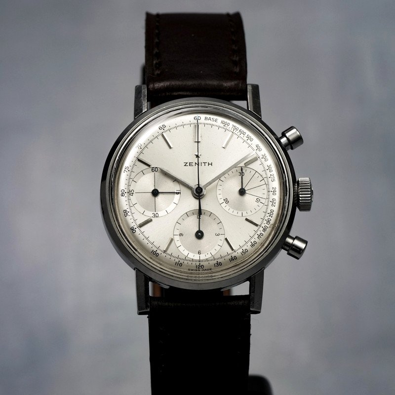  Chronographe Zenith Tricompax Acier Inoxydable -1960- -photo-2