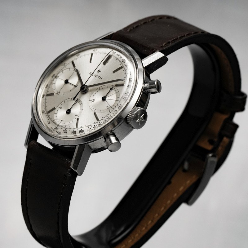  Chronographe Zenith Tricompax Acier Inoxydable -1960- -photo-4