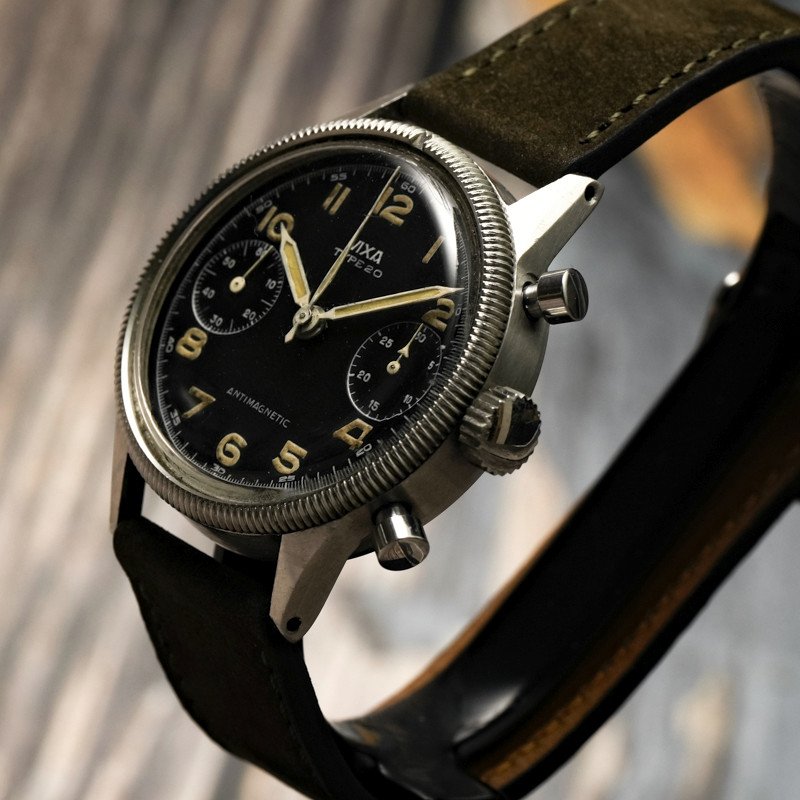 Chronographe Militaire Vixa  Type 20 Armée De L’air Française -1954--photo-4