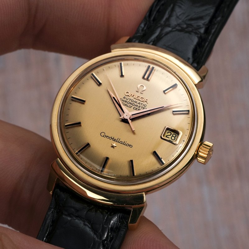 Omega Chronomètre Constellation Grand Luxe Or Jaune 18kts -1963- -photo-2