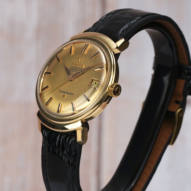 Omega Chronomètre Constellation Grand Luxe Or Jaune 18kts -1963- -photo-4