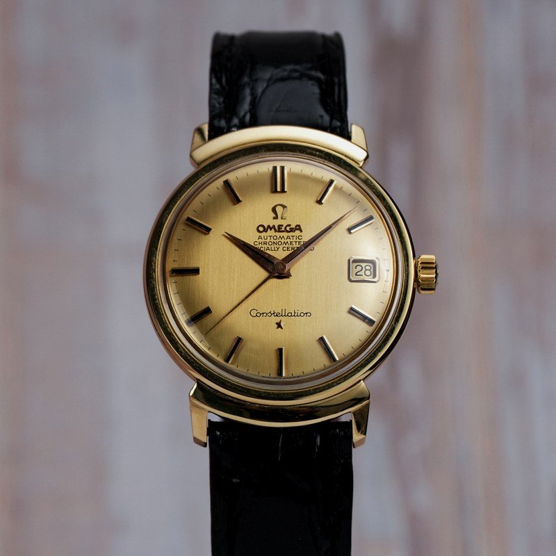 Omega Chronomètre Constellation Grand Luxe Or Jaune 18kts -1963- -photo-3