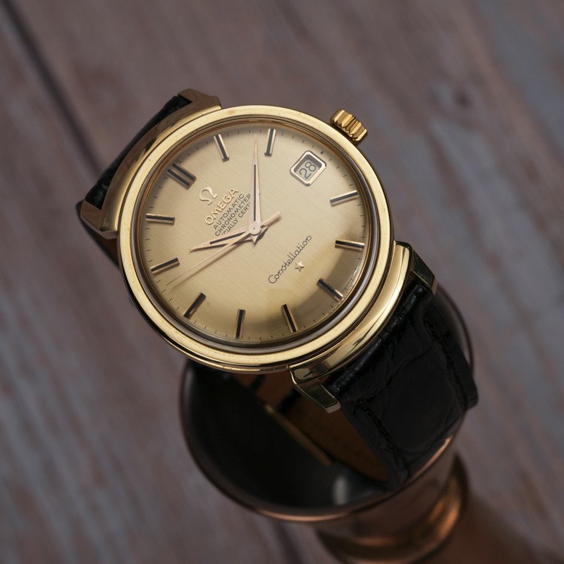 Omega Chronomètre Constellation Grand Luxe Or Jaune 18kts -1963- -photo-2