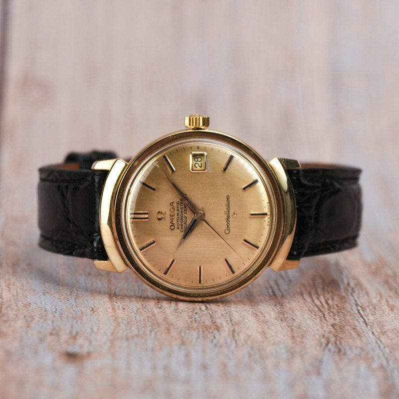 Omega Chronomètre Constellation Grand Luxe Or Jaune 18kts -1963- -photo-3