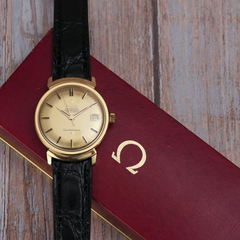 Omega Chronomètre Constellation Grand Luxe Or Jaune 18kts -1963- -photo-6