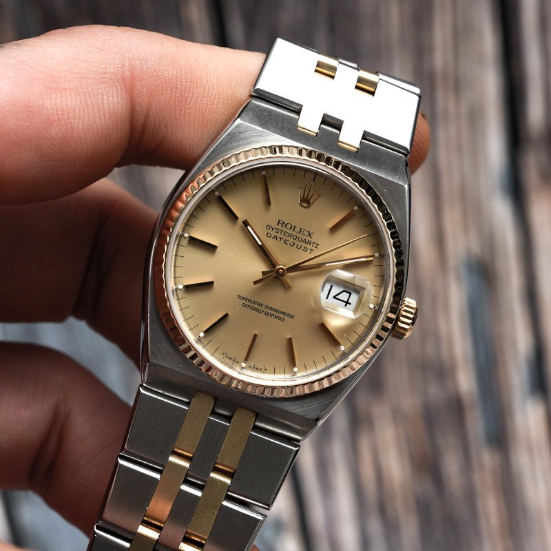 Rolex Oysterquartz Datejust Or & Acier -1982- -photo-3