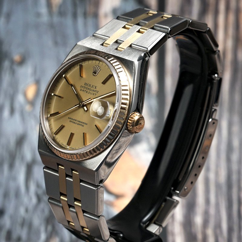 Rolex Oysterquartz Datejust Or & Acier -1982- -photo-4