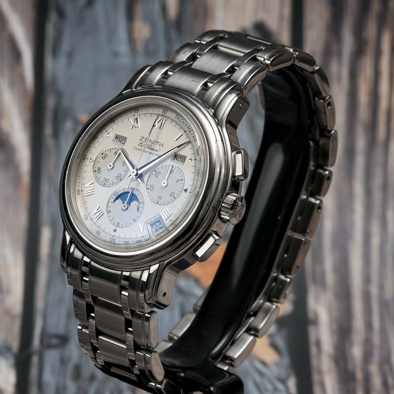 Zenith Chronomaster Chronograph Complete Calendar Moon Phase -2000--photo-3