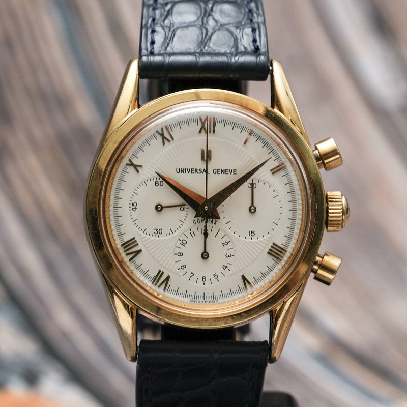 Universal Geneva Compax Chronograph 18kt Yellow Gold -1988-