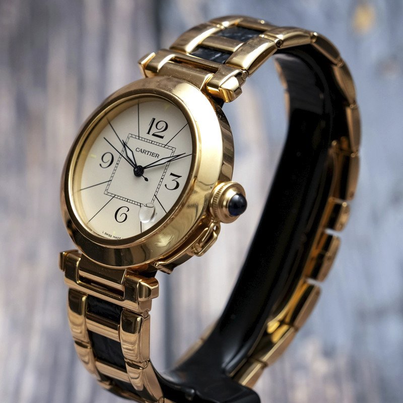 Cartier Pasha 1989 Automatic 18kt Yellow Gold -1990- -photo-3