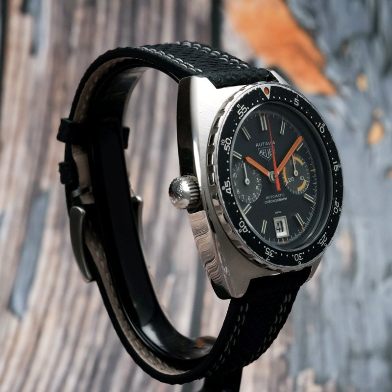 Heuer Autavia ‘orange Boy’  Réf.11630 Mh Cal.12 Intramatic -1973--photo-4