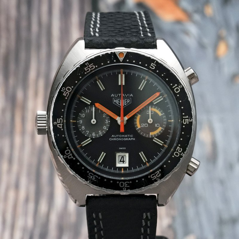 Heuer Autavia ‘orange Boy’  Réf.11630 Mh Cal.12 Intramatic -1973--photo-2