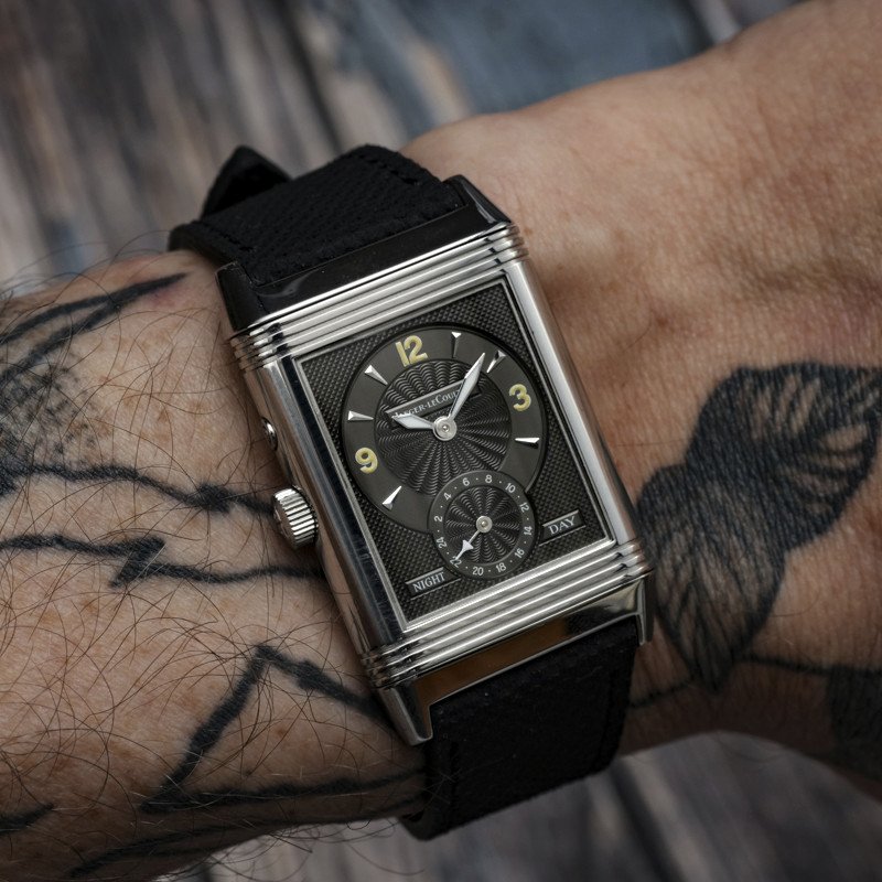 Jaeger Lecoultre Reverso Duoface Gmt Day / Night Acier Inoxydable  Full Set -1998- -photo-2