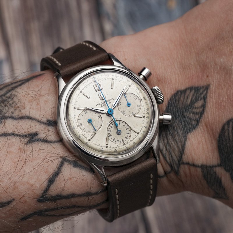 Universal Genève Chronograph Compax Stainless Steel -1952- -photo-2