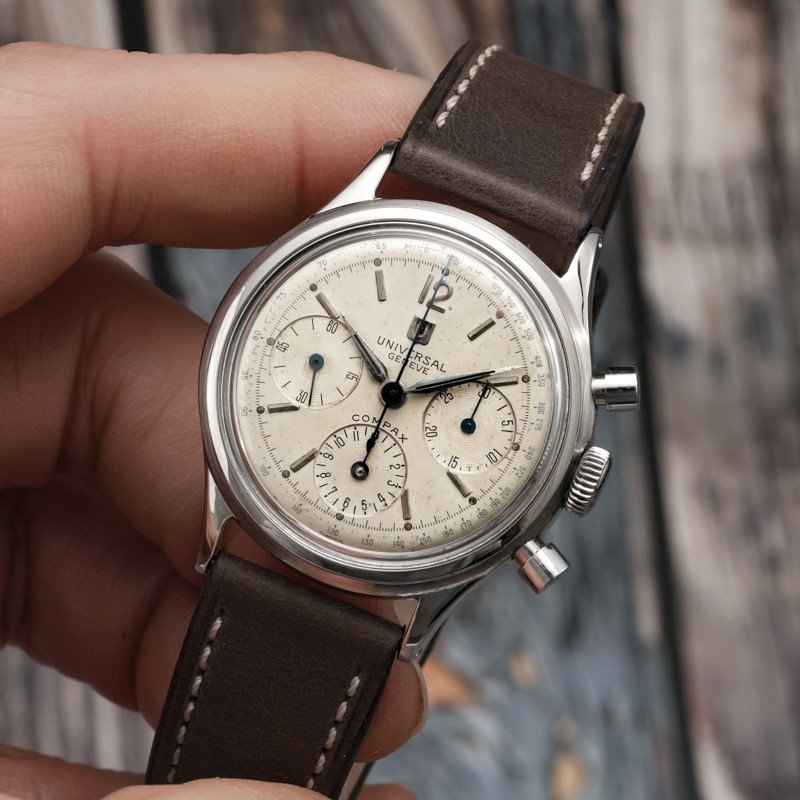 Universal Genève Chronograph Compax Stainless Steel -1952- -photo-3