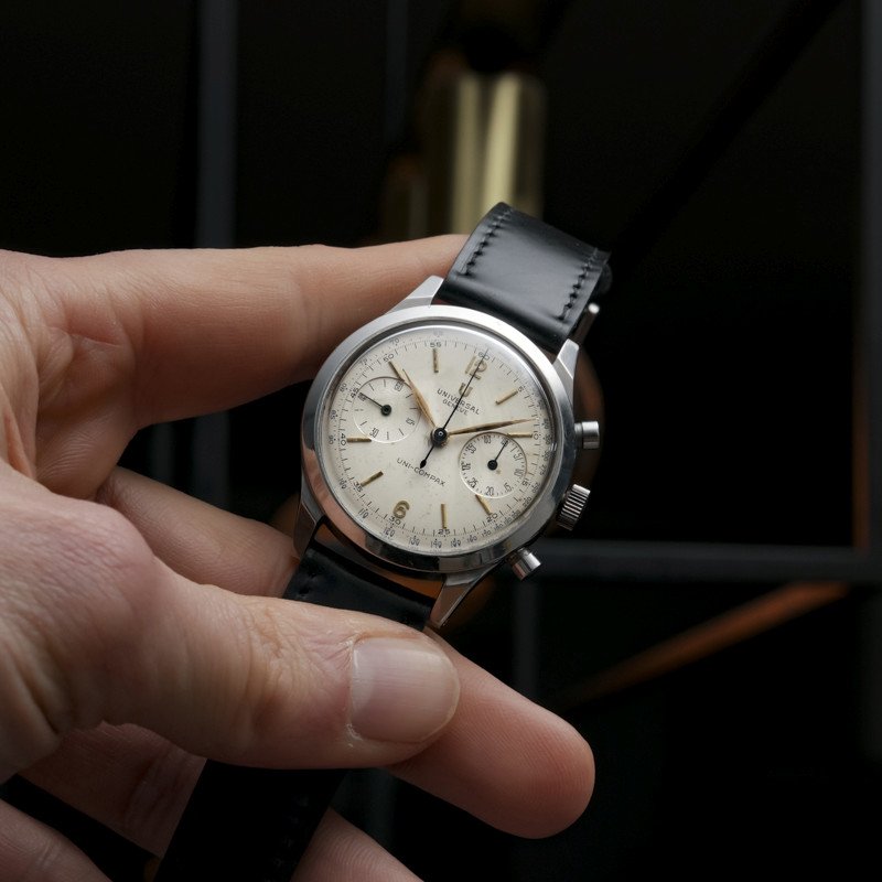 Universal Genève Chronograph Uni-compax "spillman Case" Ref. 22409 Cal. 385 -1942--photo-3