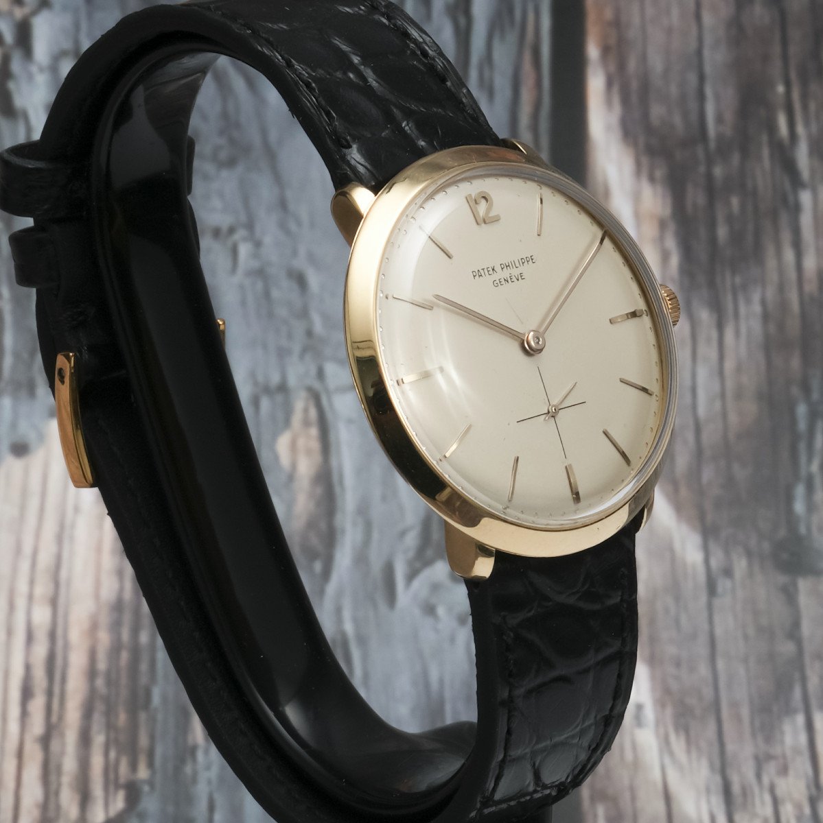 Patek Philippe Calatrava De Luxe 36 Mm 18kt Yellow Gold -1956--photo-4