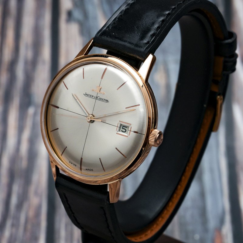 Jaeger Lecoultre Classique Automatique Date Or Rose 18kts -1965- -photo-3