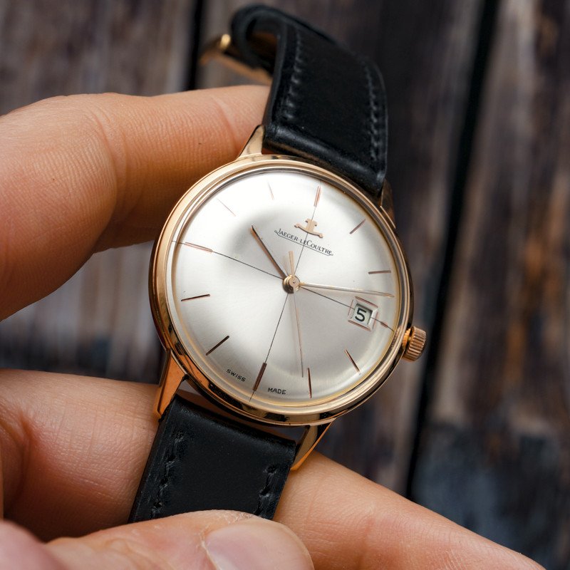 Jaeger Lecoultre Classique Automatique Date Or Rose 18kts -1965- -photo-4