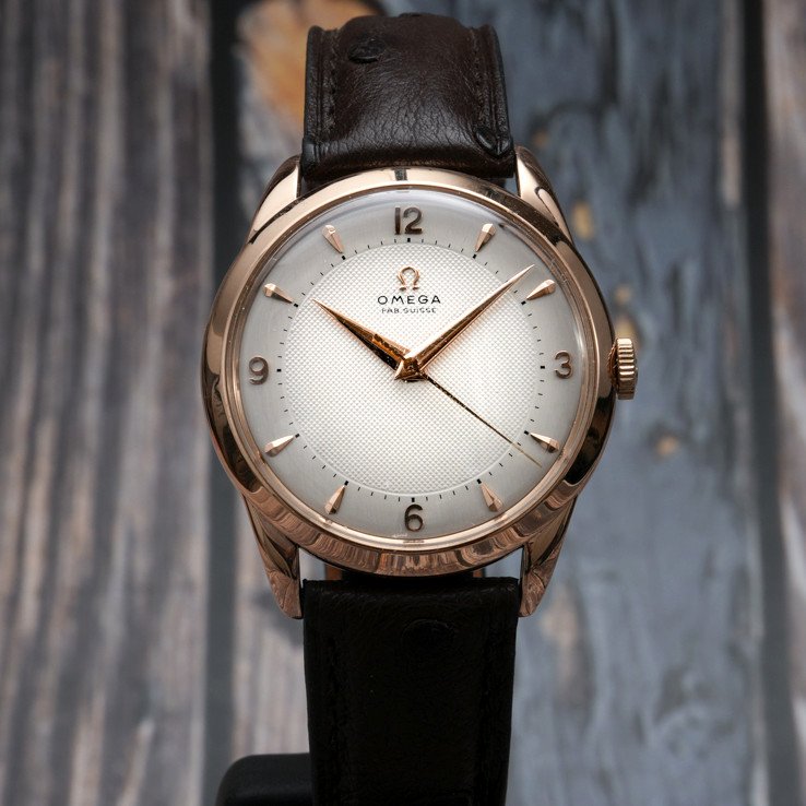 Omega Trésor 18kts Rose Gold “honeycomb Dial” -1952- 