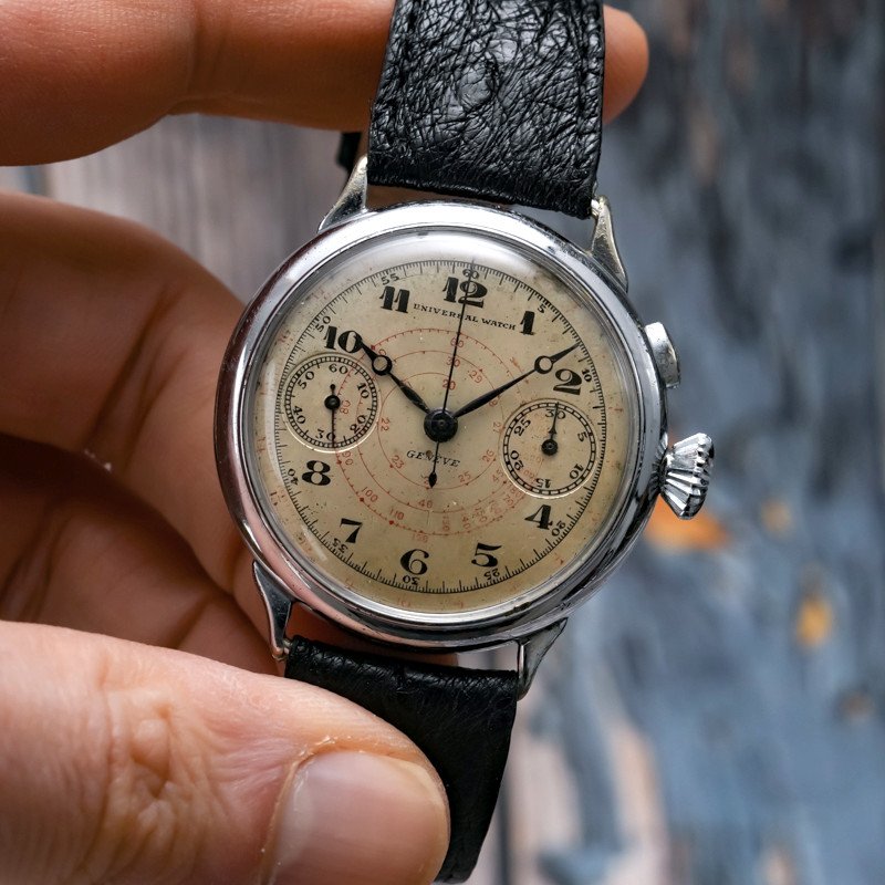 Universal Genève Chronograph Mono-pusher 39.5 Mm -1933- -photo-3