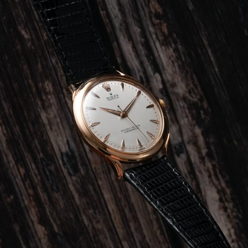 Rolex Perpetual Pre-bombay 18kt Rose Gold -1948- -photo-1