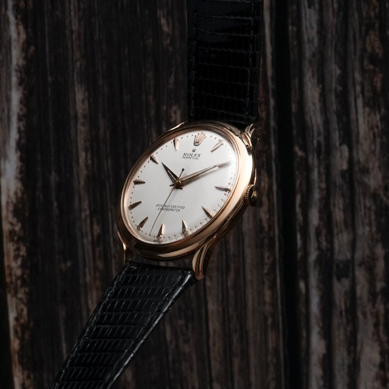 Rolex Perpetual Pre-bombay 18kt Rose Gold -1948- -photo-2