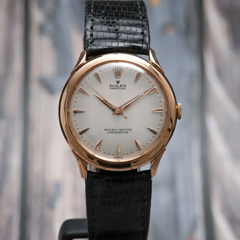 Rolex Perpetual Pre-bombay 18kt Rose Gold -1948- 