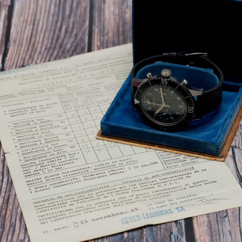 Leonidas Military Cp-2 Flyback Chronograph -1965--photo-3