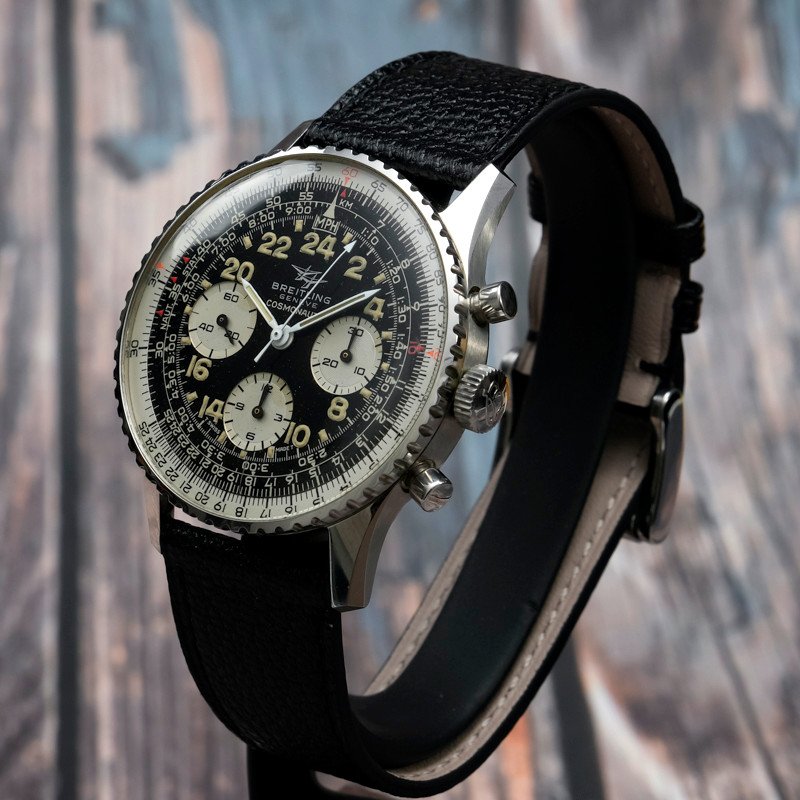 Chronographe Breitling  Navitimer Cosmonaute Boite & Papiers -1973- -photo-4