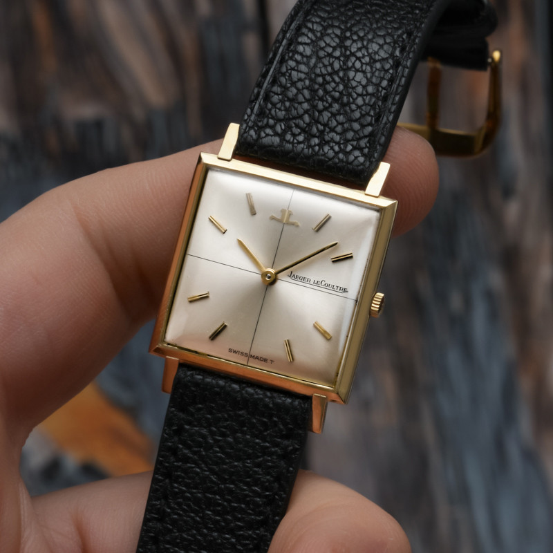 Jaeger Lecoultre Classique Square Extra-plate Or Jaune 18kts -1966- -photo-3